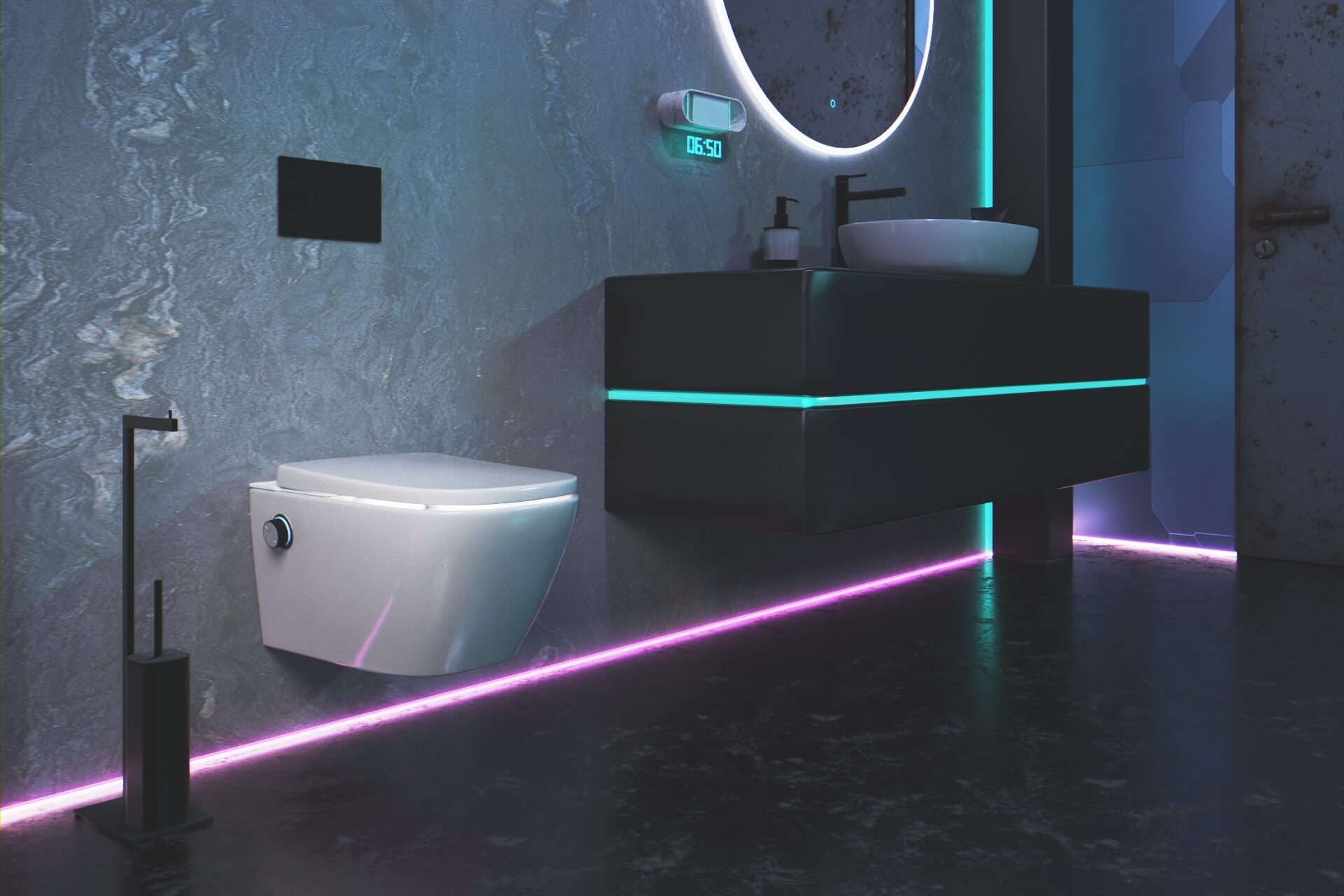 Dakota 2.0 toaleta myjąca S2, pokrętło sterujące czarny mat