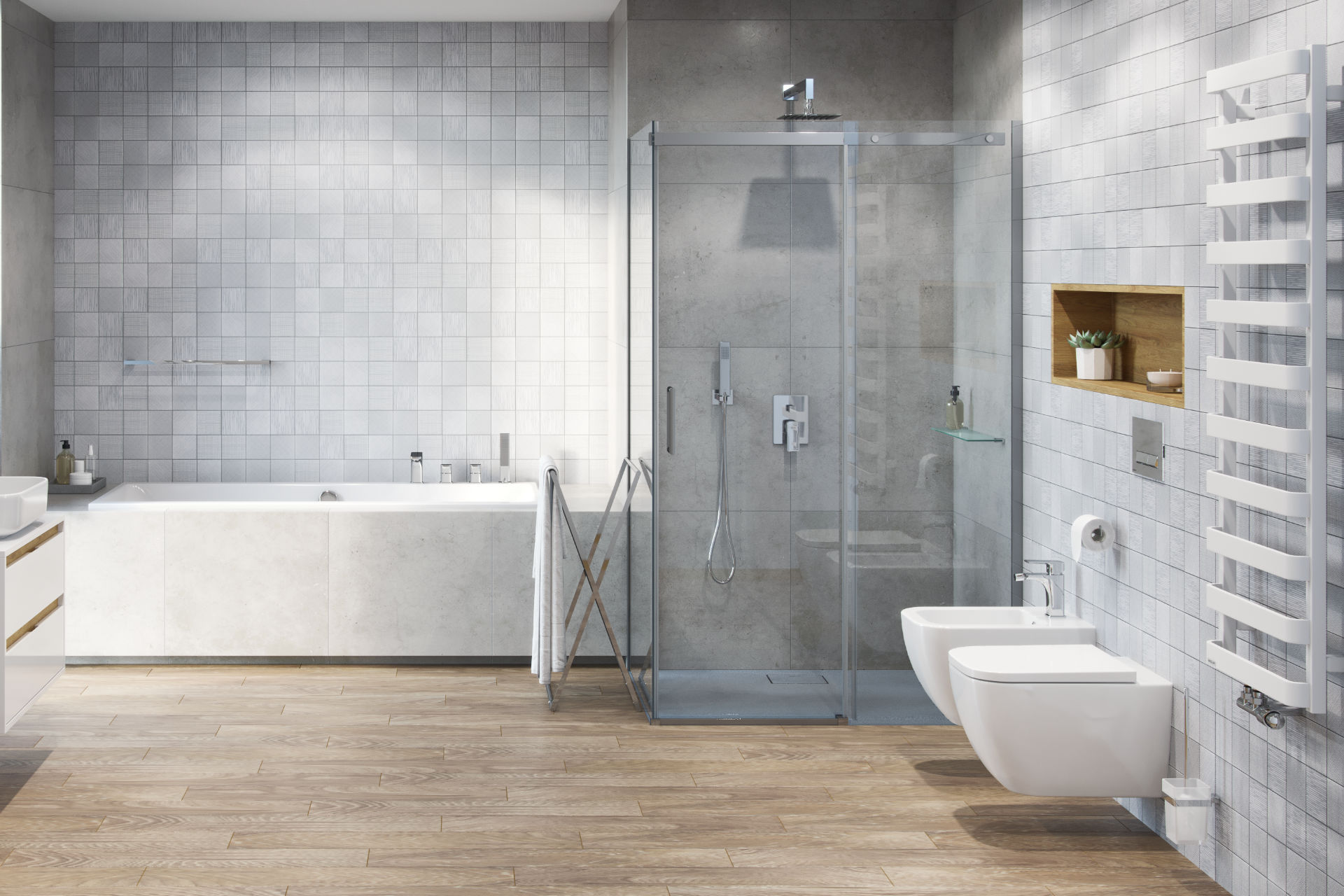 Brodzik LAVANO SLIM 120x80 Beton