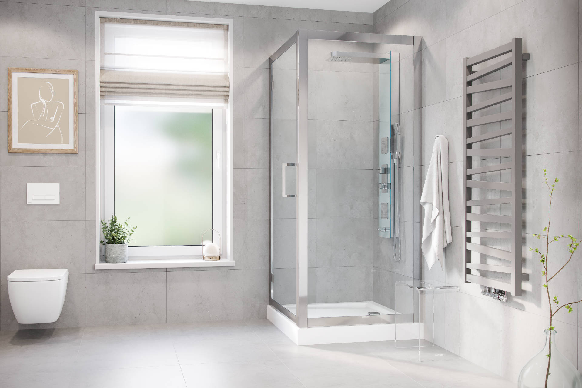 Forma Brodzik Kw. Kompakt 90X90 Biały