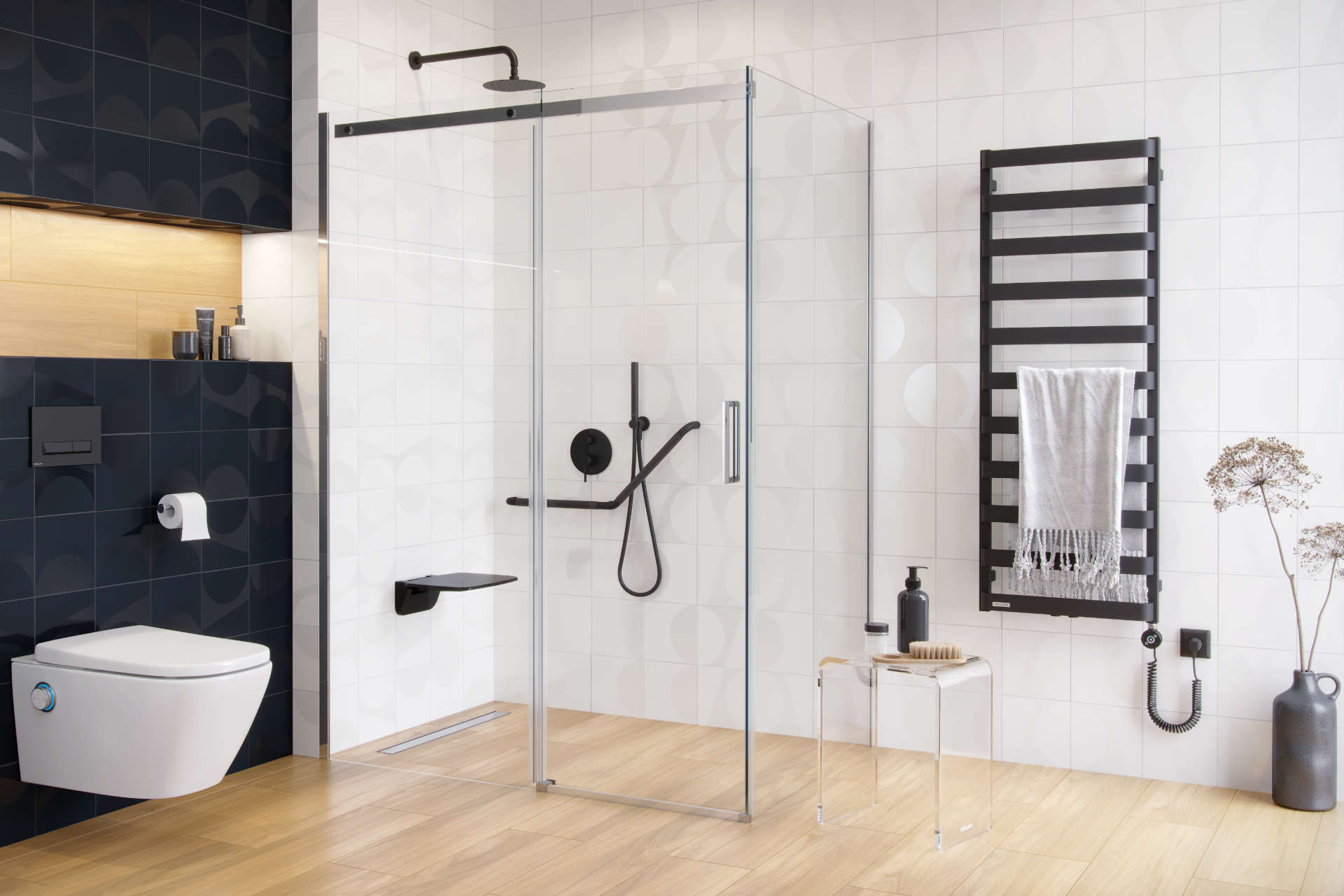 Westa grzałka elektryczna 600W, czarna