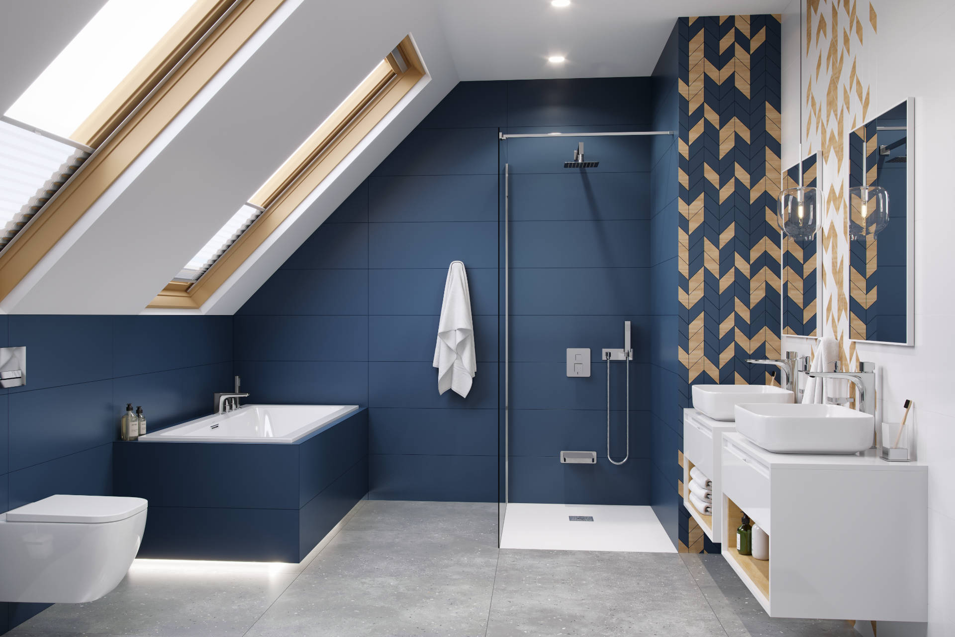 Tuto szafka wisząca pod umywalkę nablatową z szufladą Excellent