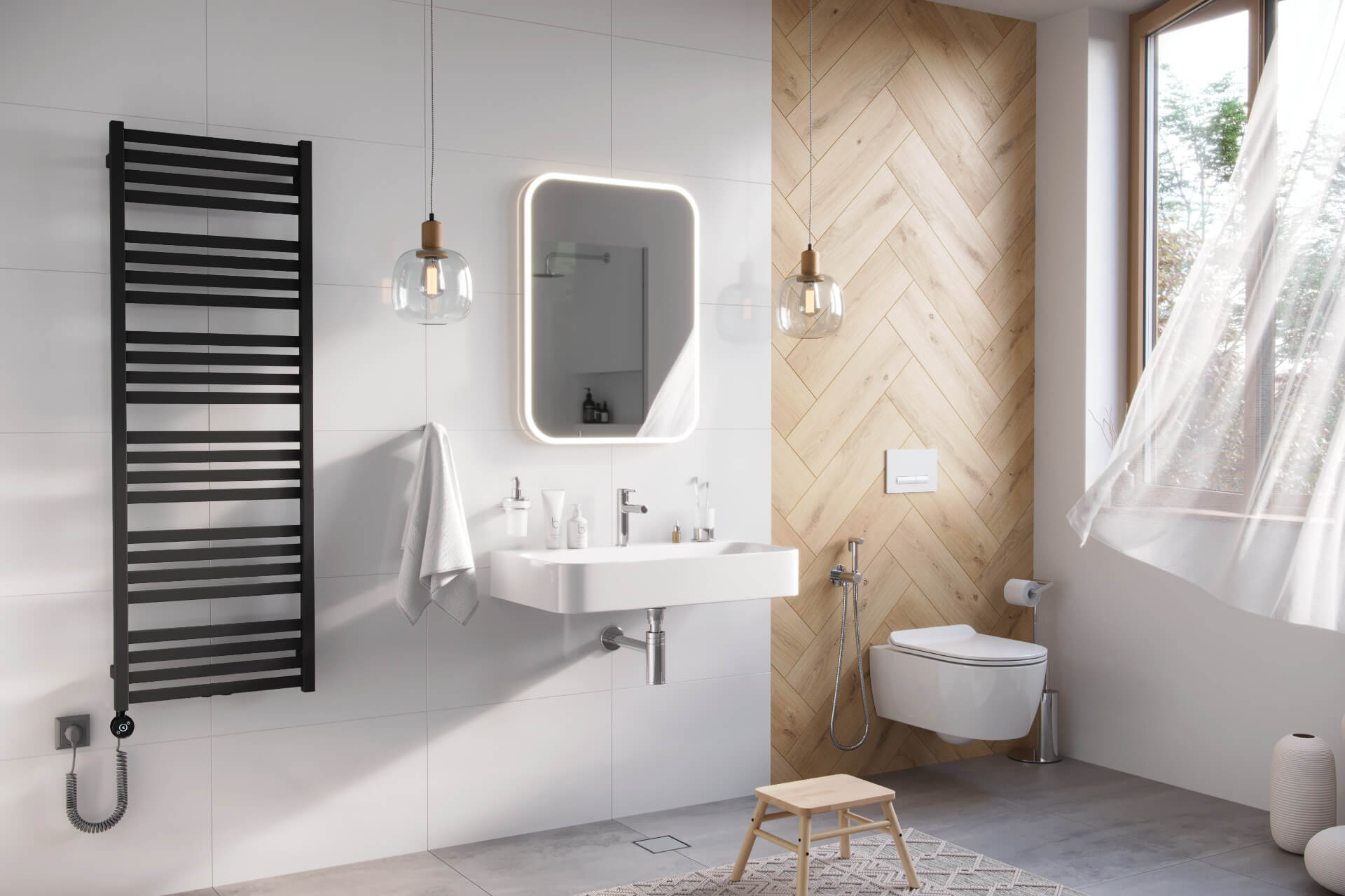 Westa grzałka elektryczna 600W, czarna