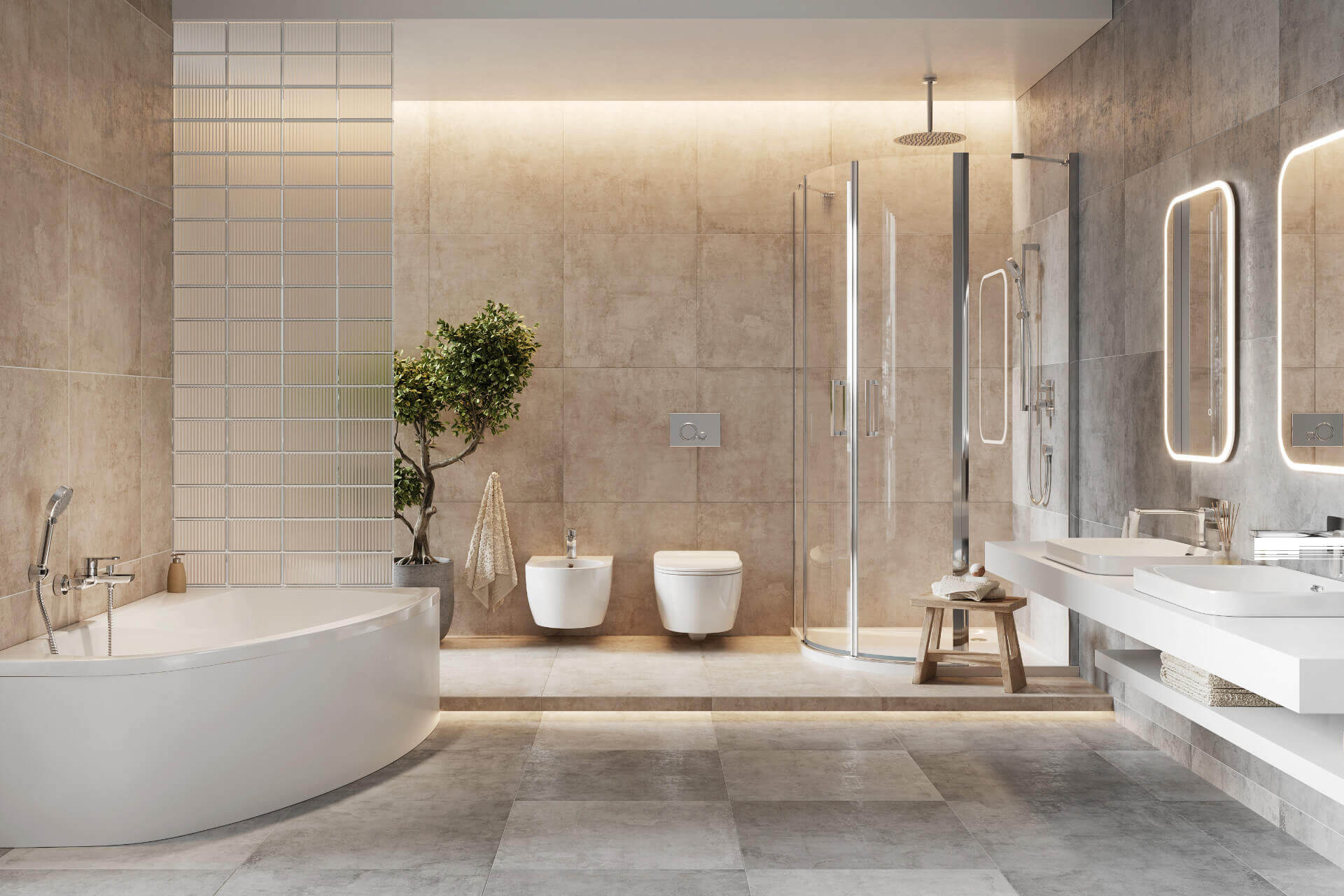 Mazo kabina półokrągła 90x90 cm, drzwi