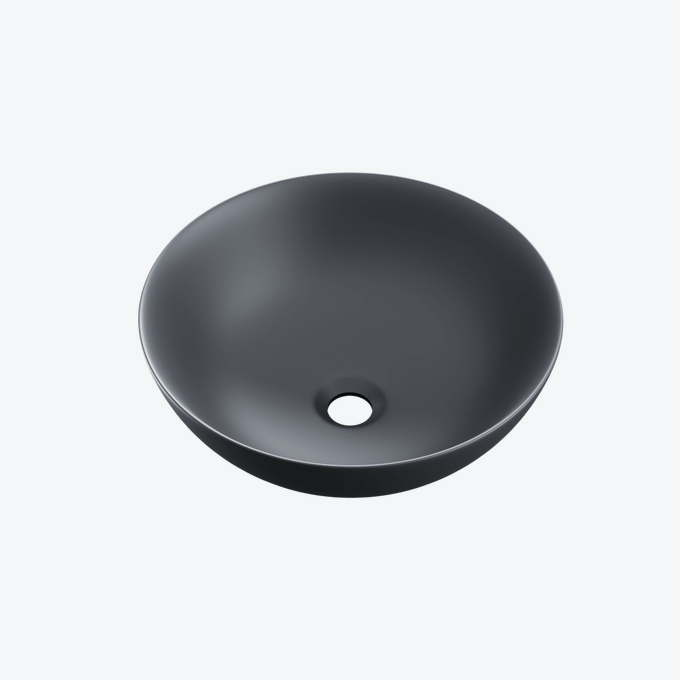 Luqa umywalka nablatowa 40 cm okrągła, grafit mat