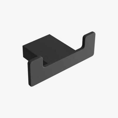 Riko haczyk podwójny, czarny mat