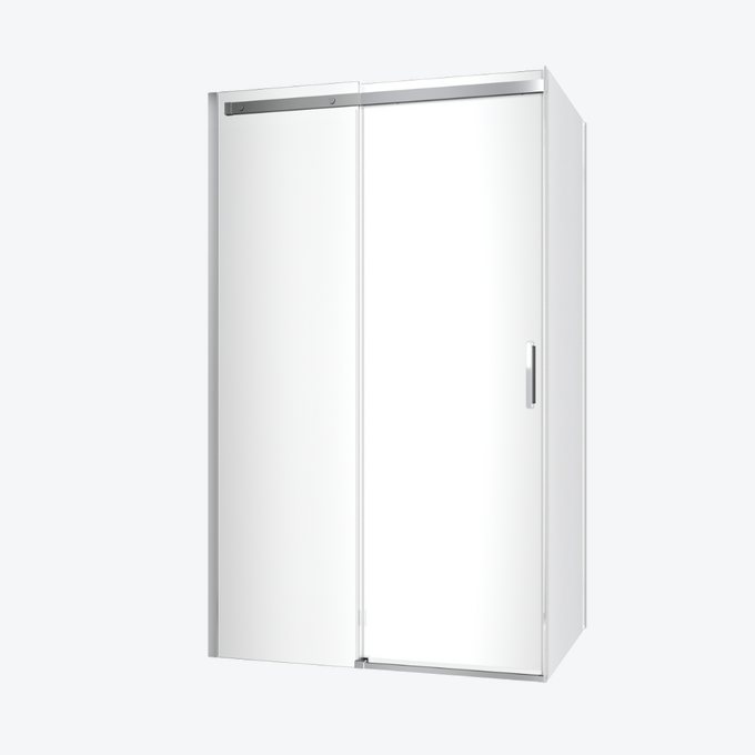 Rols kabina narożna 120x90 cm z drzwiami przesuwnymi 120 cm, powłoka Clean Control, chrom