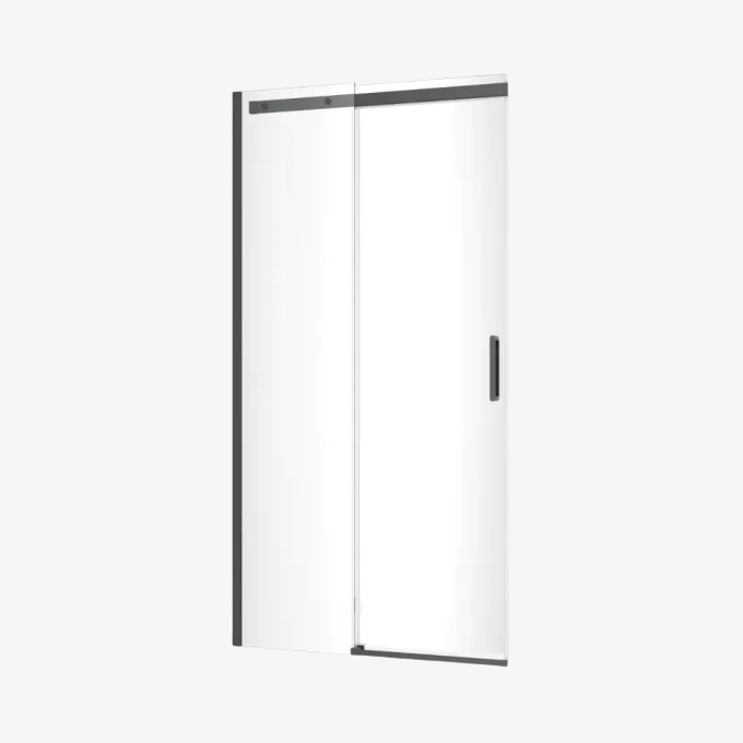 Rols drzwi wnękowe przesuwne 100x200 cm powłoka Clean Control, czarny mat