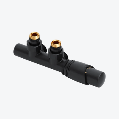 Volaro 2.0 zestaw zintegrowany termostat grzejnikowy prawy, czarny mat