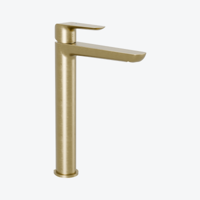 Clever 2.0 stand mixer washbasin mixer high, brushed gold