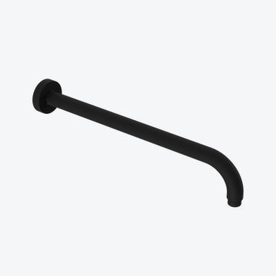 Ramię prysznicowe ścienne 40 cm okrągłe, czarny mat