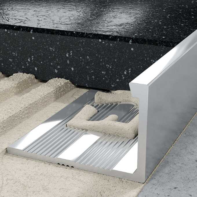 Profil L licowy prosty 10 mm długość 200 cm Excellent aluminiowy surowy