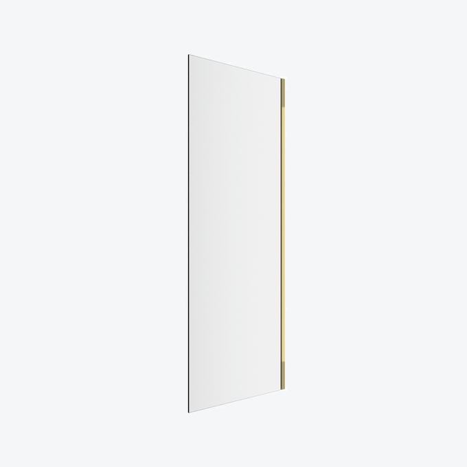 Rols ścianka prysznicowa boczna 90 cm powłoka Clean Control, złoty połysk