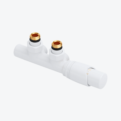 Volaro 2.0 zestaw zintegrowany termostat grzejnikowy prawy, biały mat