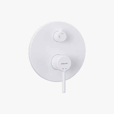 PI bateria prysznicowo-wannowa podtynkowa 2 funkcyjna, biały mat