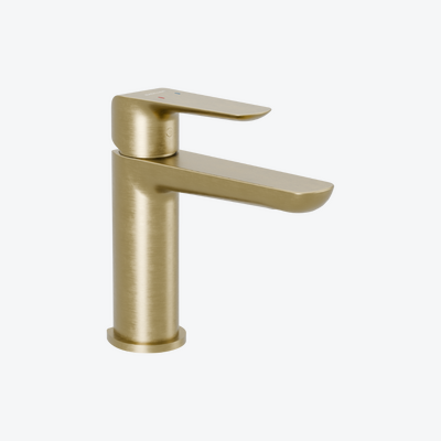 Clever 2.0 stand mixer for washbasin, brushed gold