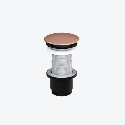 Design Korek klik-klak umywalkowo ceramiczny terracotta mat, czarny mat