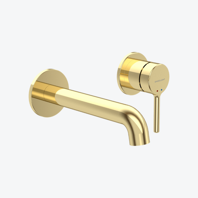 Delta PI bateria umywalkowa podtynkowa, złoty połysk