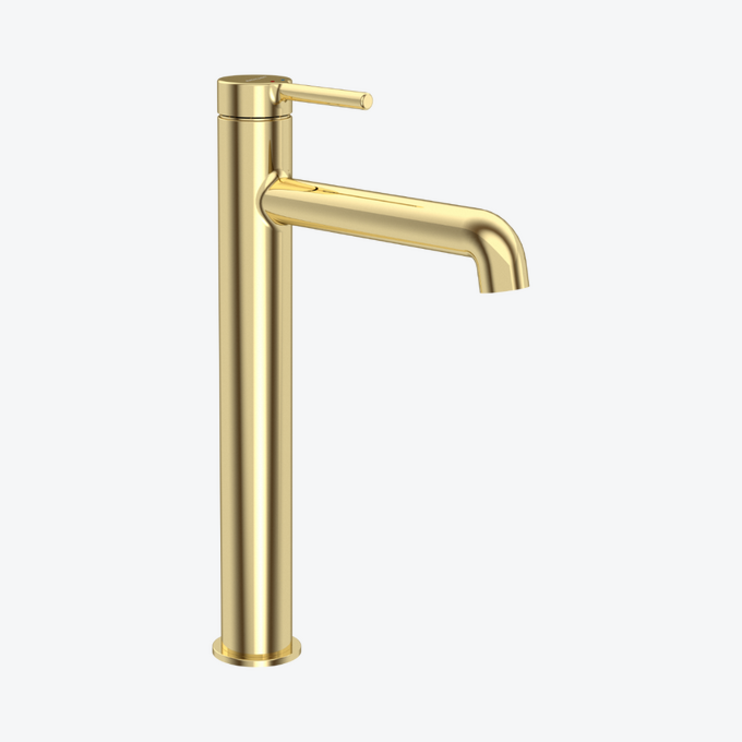 Delta PI bateria umywalkowa stojąca wysoka, złoty połysk