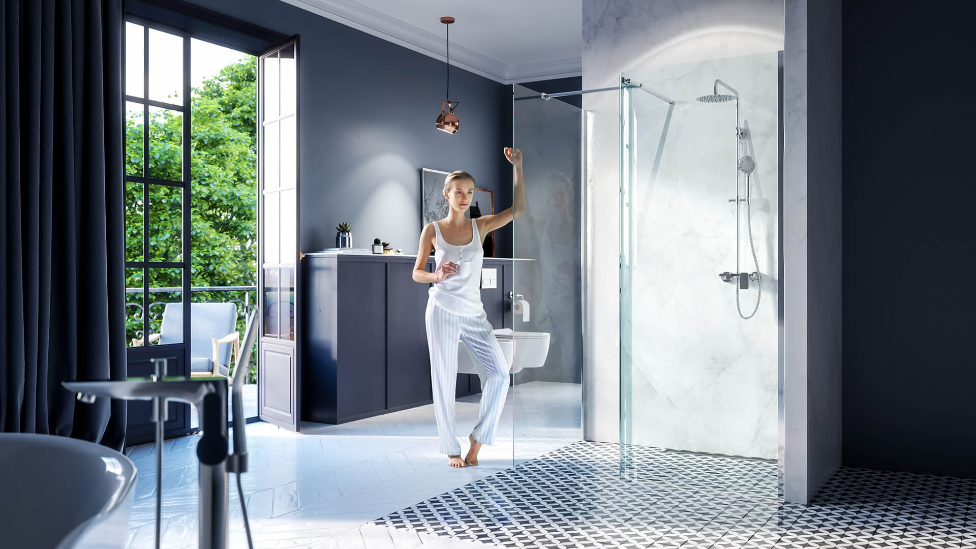 Próbnik kolorów 60 x 60 mm, wanny