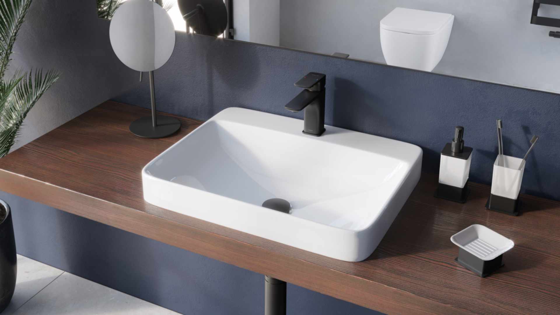 Design Korek klik-klak umywalkowo bidetowy, korpus złoty szczotkowany, pokrywa ceramiczna terracotta mat