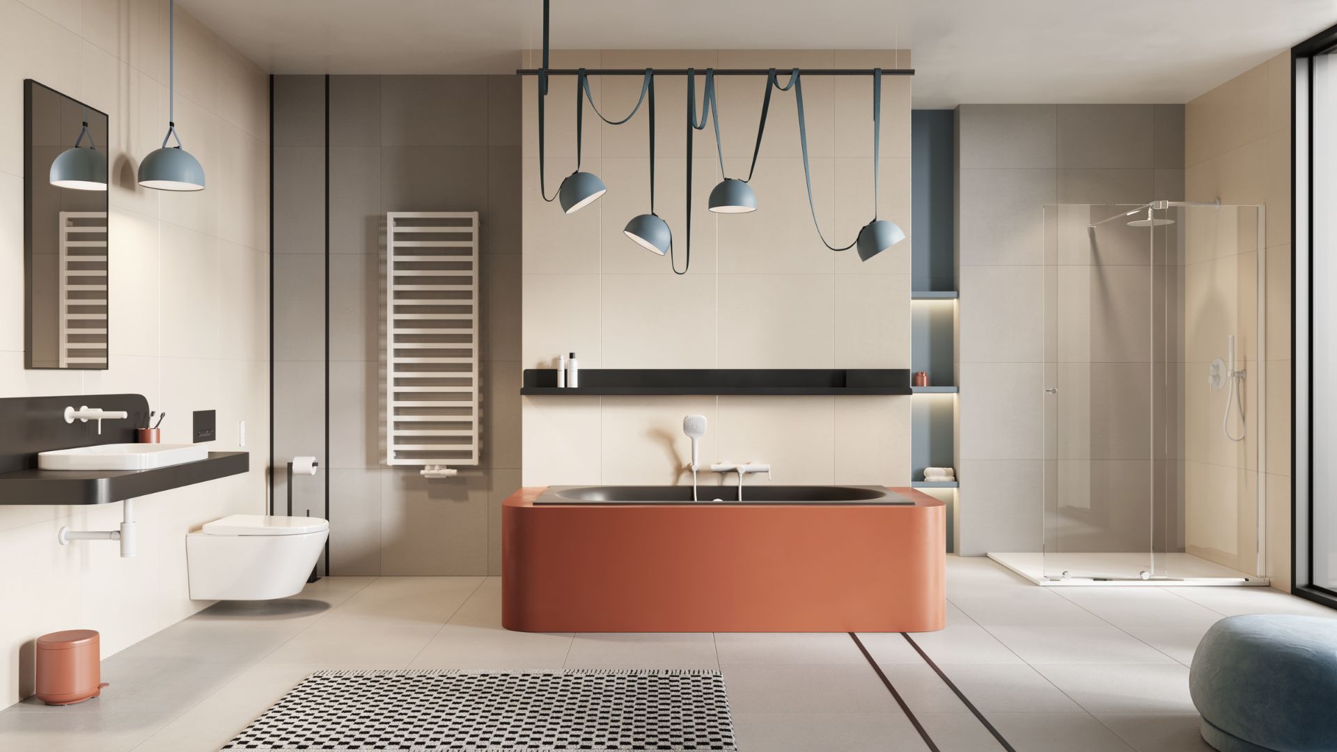 Wanna Oceana 170x75 antr mat slim