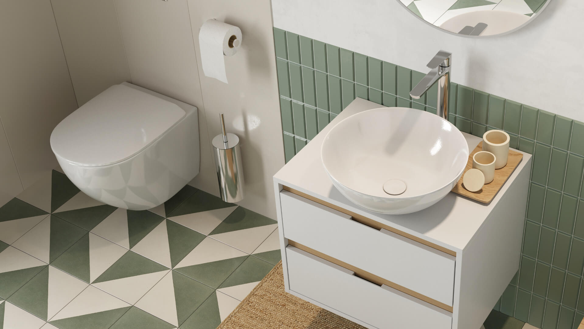 Zestaw promocyjny miska WC Luqa z deską,