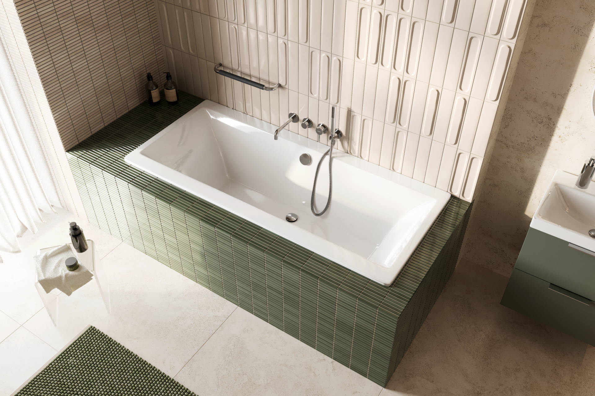 PI Bateria wannowo-prysznicowa podtynkowa, chrom