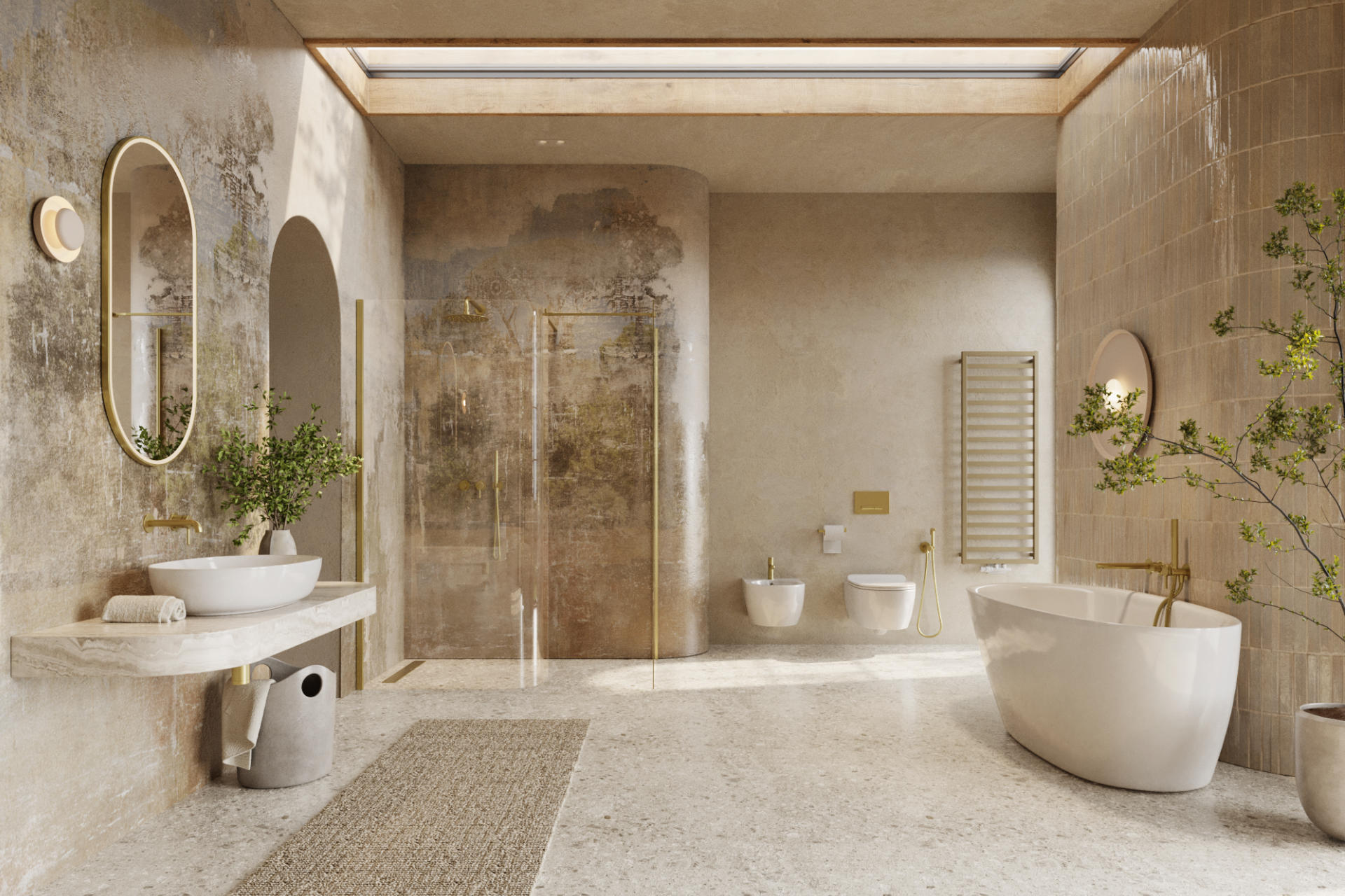 Pi Zestaw wannowo-prysznicowy podtynkowy, 2 funkcyjny, czarny mat