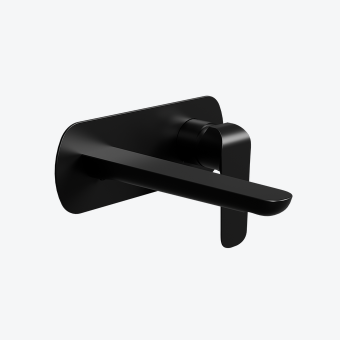Clever 2.0 bateria umywalkowa podtynkowa komplet, czarny soft
