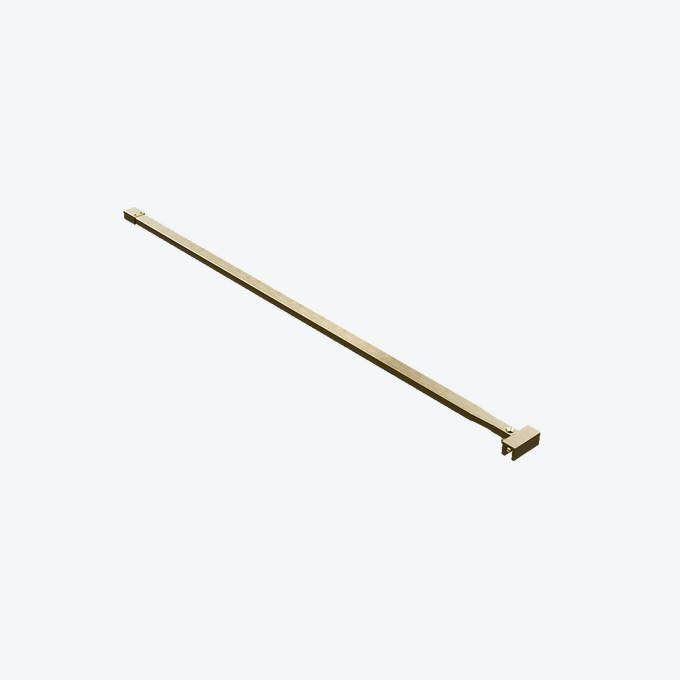 Vidoq wspornik kabiny walk-in 120 cm do docięcia, złoty szczotkowany