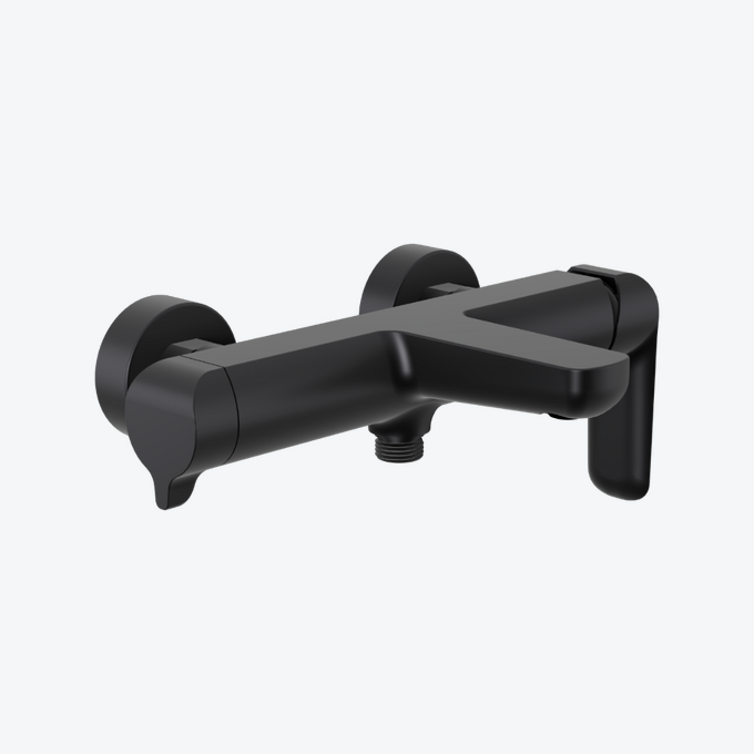 Clever 2.0 bath and shower mixer, black soft