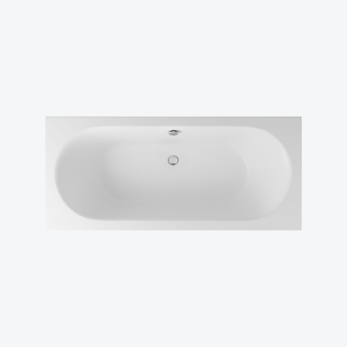 Oceana Slim wanna prostokątna 180X80 cm biały mat
