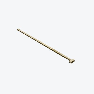 Vidoq wspornik kabiny walk-in 120 cm do docięcia, złoty szczotkowany