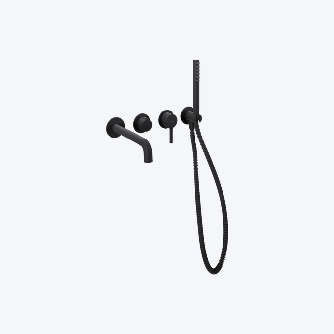 Delta Pi Zestaw wannowo-prysznicowy podtynkowy, 2 funkcyjny, czarny mat