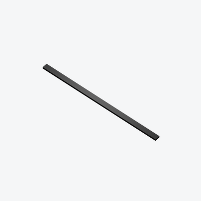 Ortigo wspornik kabiny 120 cm do docięcia, czarny mat