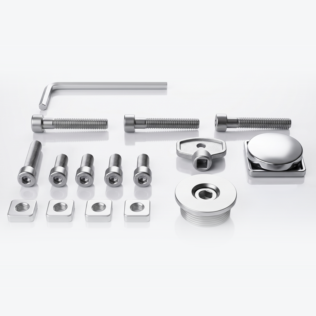 White radiator mounting kit – spare part