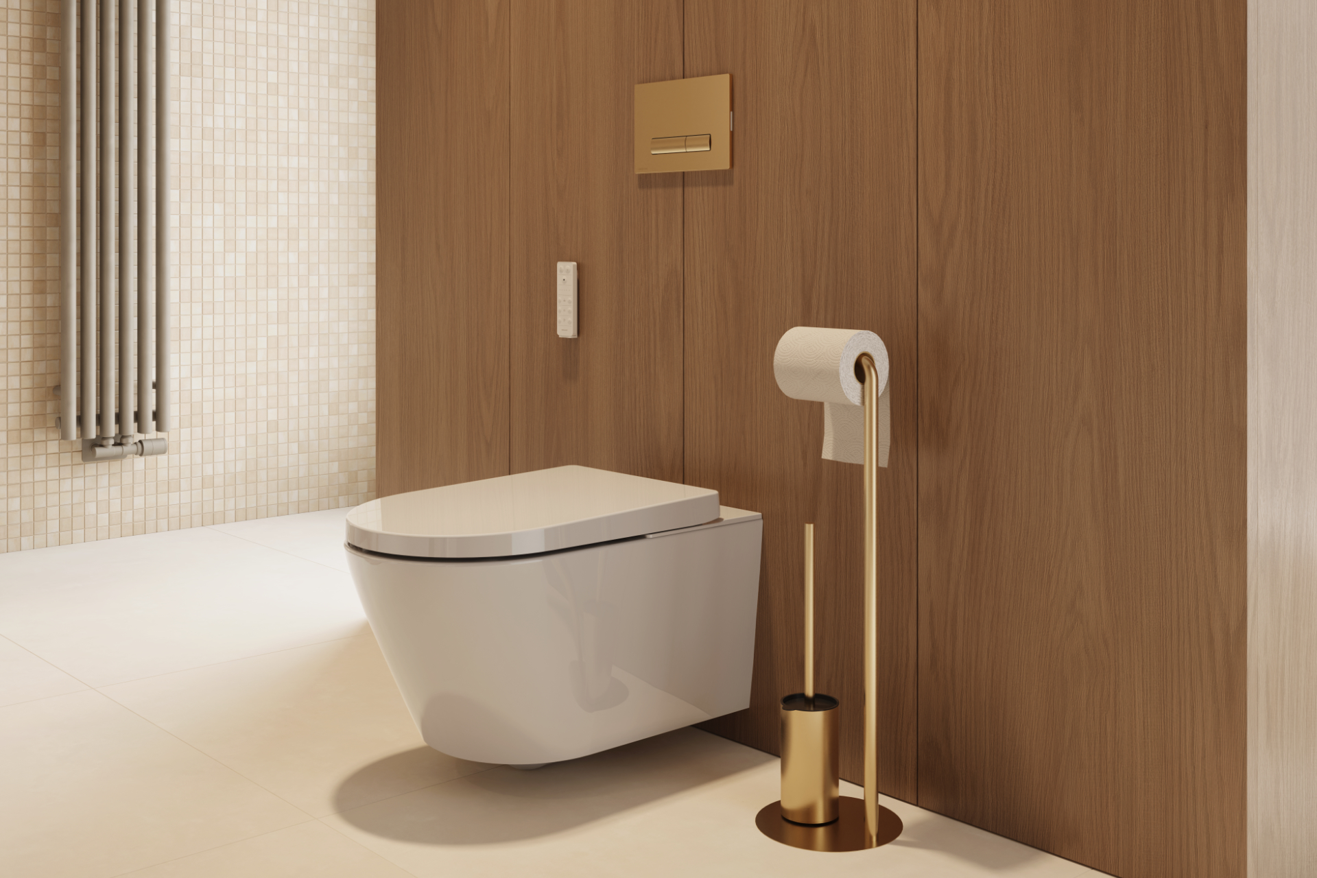 Dakota 2.2 Eco miska WC z funkcją bidetu z systemem spłukiwania Spin 360, sterowana pilotem, biały połysk