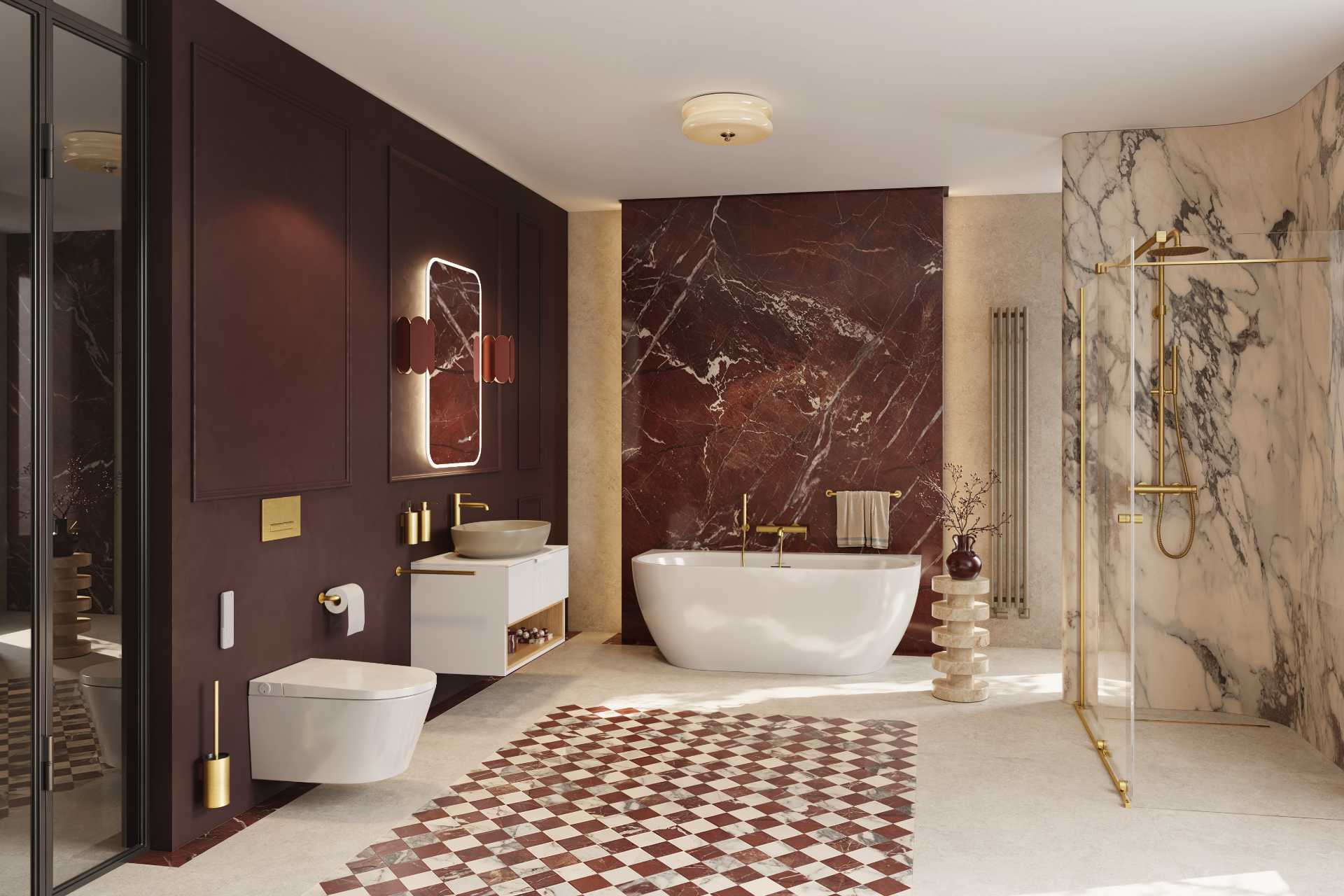 Montana miska WC z funkcją bidetu z systemem spłukiwania Spin 360, z pilotem, biały połysk