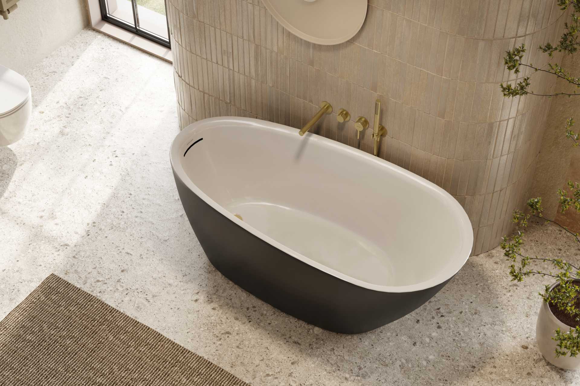 PI Bateria wannowa-prysznicowa podstynkowa, biały mat wizka