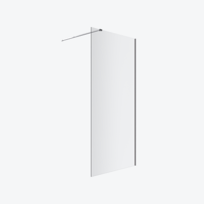 Vidoq walk-in ścianka prysznicowa prosta 100x200 cm powłoka Clean Control szkło 8mm chrom