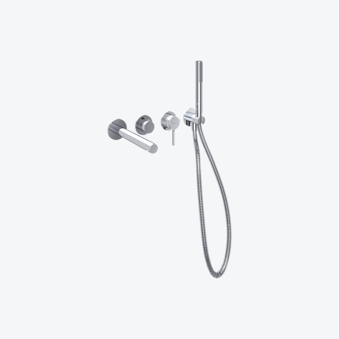 Pi Zestaw wannowo-prysznicowy podtynkowy, 2 funkcyjny, chrom