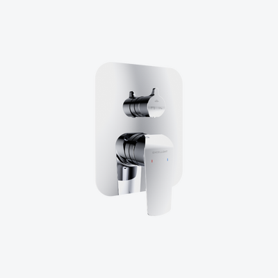 Clever 2.0 bateria prysznicowo-wannowa podtynkowa, 3 funkcyjna, chrom