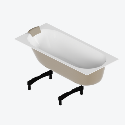 Zestaw promocyjny Wanna Oceana Mono Slim 170×75 + zagłówek KARO + nóżki wannowe