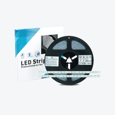 Taśma 700 LED SMD IP65, 140 LED/m, 5m napięcie 24V, moc 12W/m, 4000 K, biała neutralna