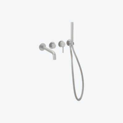 Delta Pi Zestaw prysznicowo-wannowy podtynkowy, 2 funkcyjny, nikiel szczotkowany