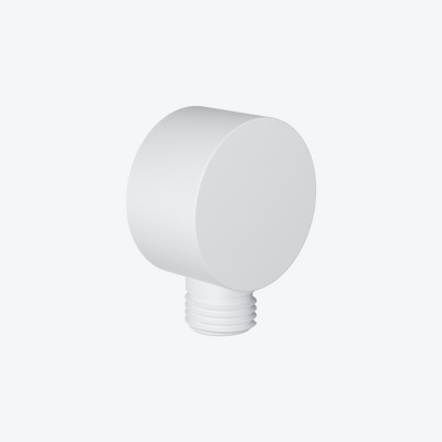 Angle connector, white matt