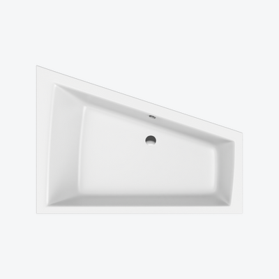 Wanna Sfera Maxi Slim narożna 180x130 cm lewa biały połysk