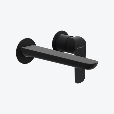 Clever 2.0 bateria umywalkowa podtynkowa komplet, czarny soft