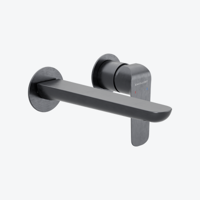 Clever 2.0 bateria umywalkowa podtynkowa komplet, grafit szczotkowany