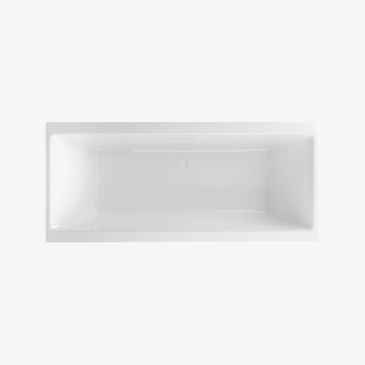 Pryzmat Slim 2.0 Wanna Prostokątna 170x75 cm, biały połysk